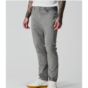 FLINT‎ AND TINDER Men’s 365 5 Pocket Pant 34 x 36 Washed Grey Athletic Tapered